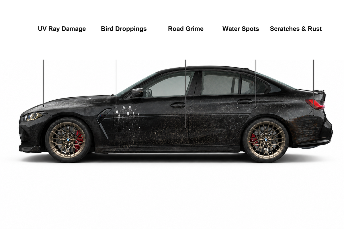 Black BMW G80 M3 compare