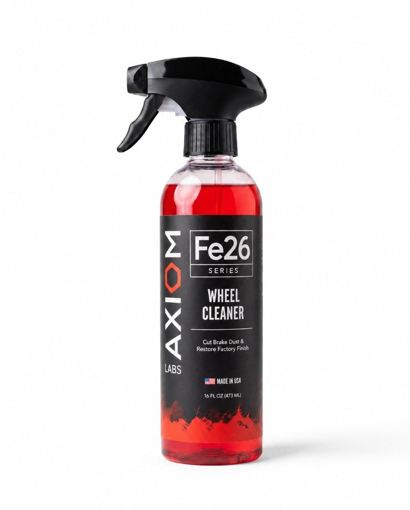 Fe26 Series Wheel Cleaner bottle on white background