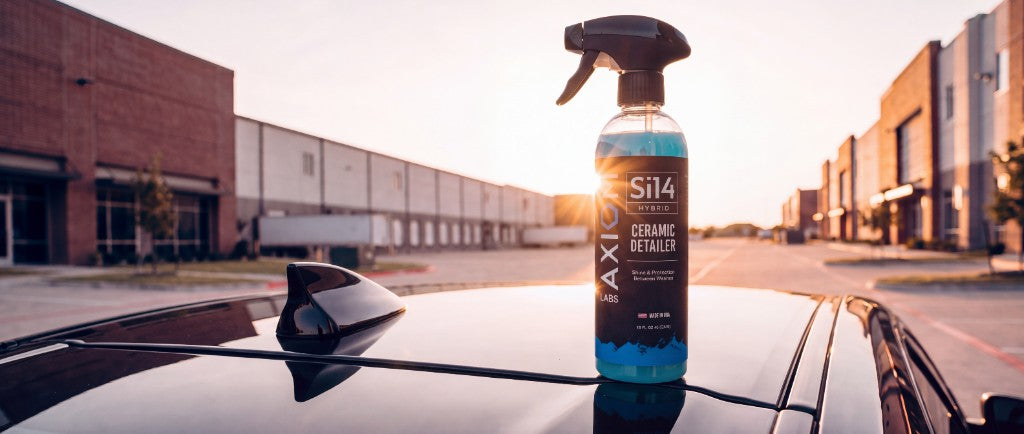 Si14 Ceramic Detailer on a reflective vehicle surface